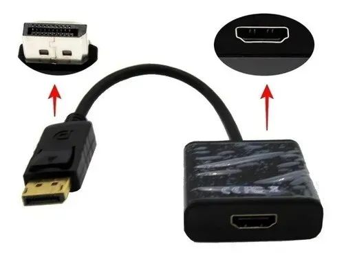 Adaptador Conversor Displayport Macho Para Hdmi Fêmea - Foto 3