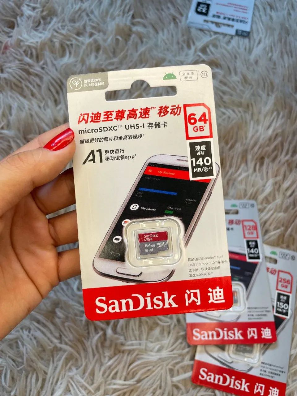 Cartão de Memória Sandisk Ultra 32/64/128GB - Velocidade 140MB/s