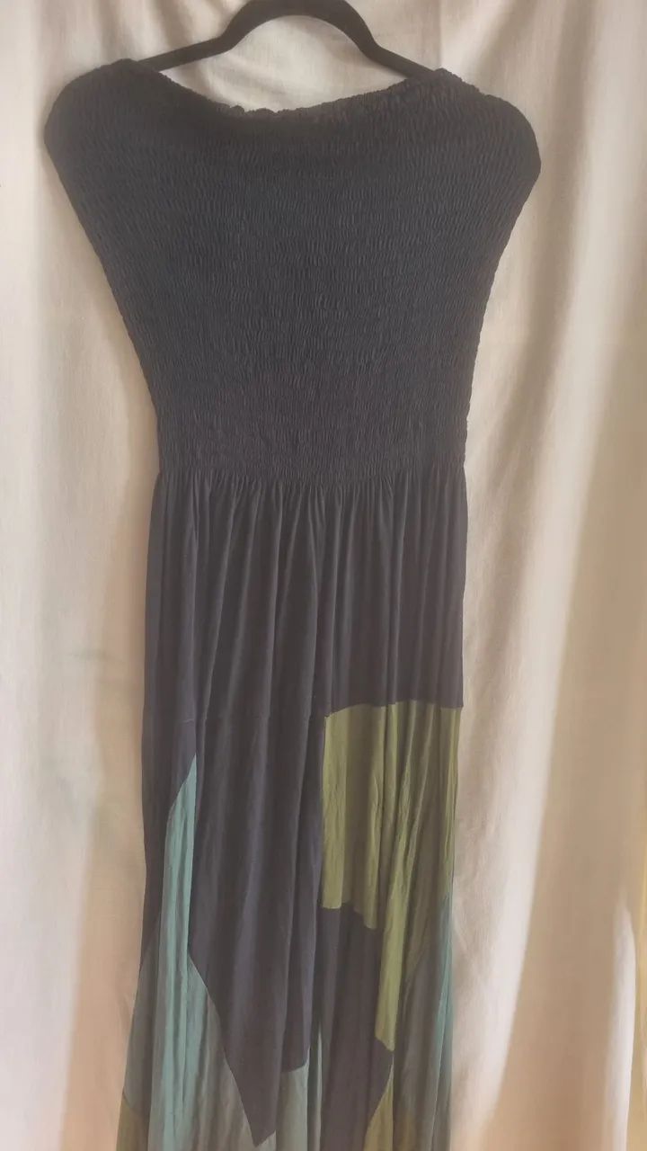 Vestido de malha longo preto G  - Foto 3