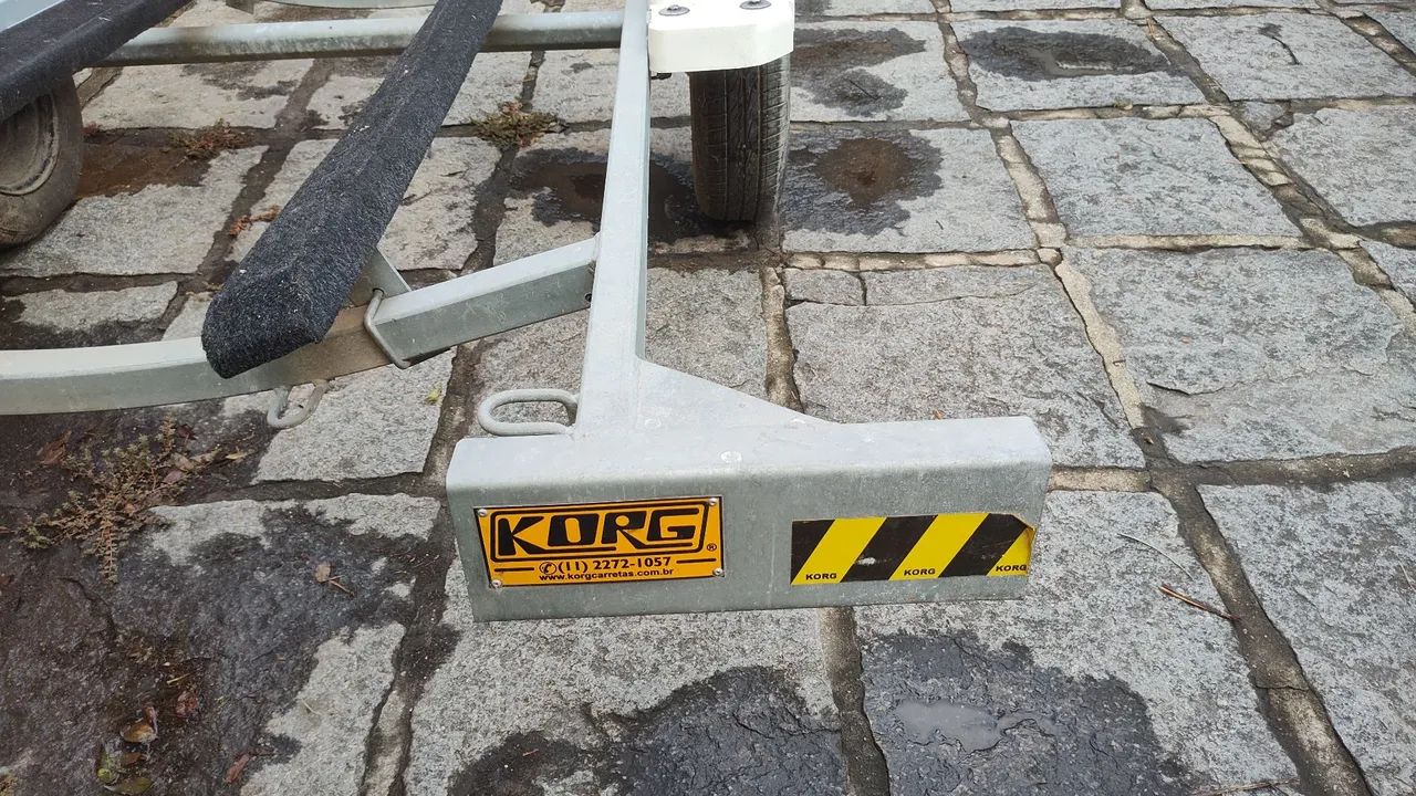 Vendo carreta KORG galvanizada para jet ski de 3 lugares!!! - Foto 4