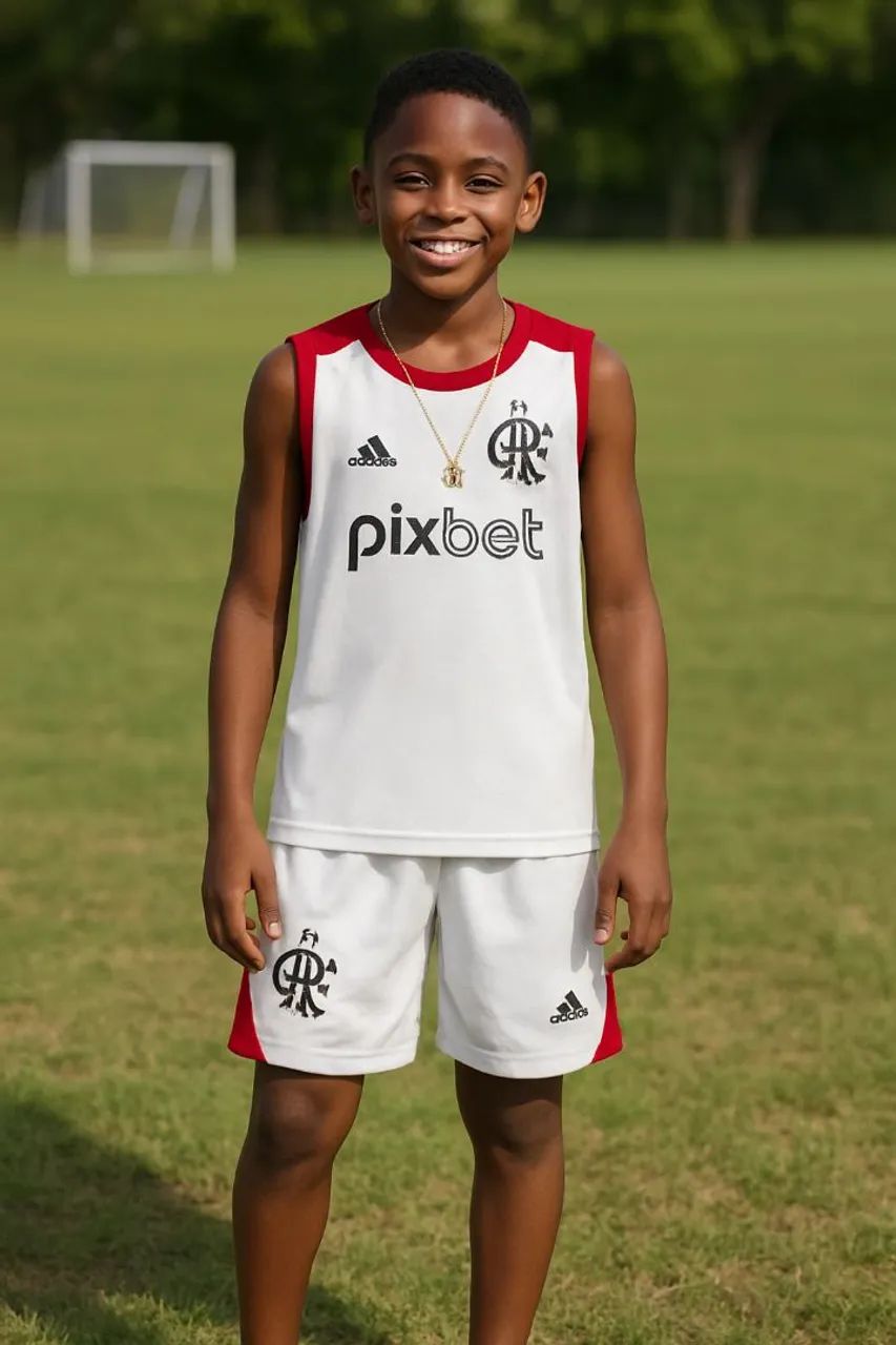 Conjunto de time infantil  menino64840772686849121