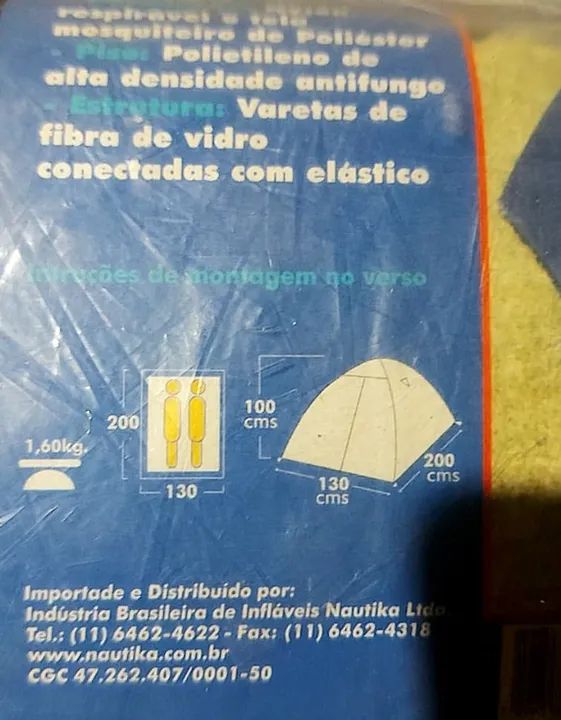 Barraca de Camping NTK Falcon 2 pessoas - Foto 3