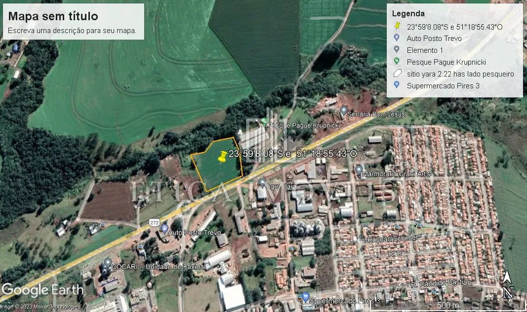 TERRENO/LOTEAMENTO à venda com 29741m² por R$ 1.500.000,00 no bairro Centro - FAXINAL / PR