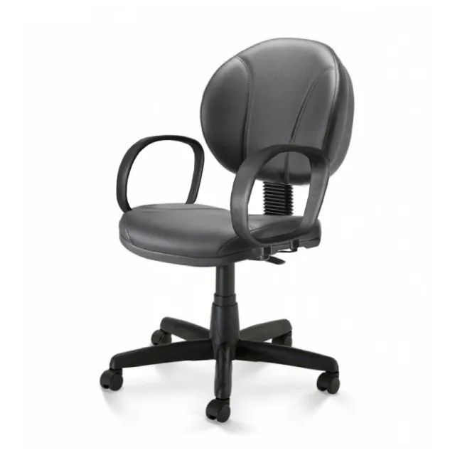 Cadeira Executiva PLUS Costurada c/ Braço Corsa Corino Preto Conforto Ergonômico 32978 - Foto 6