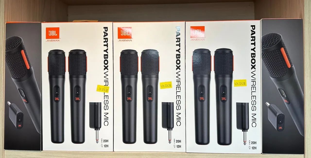 Microfone Sem Fio JBL Partybox - Importe - Novo