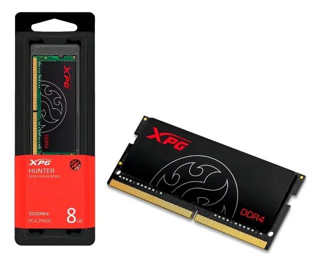Memória Ram  Ddr4 8gb  Notebook Adata 3200mhz Cl20  Xpg Hunter  nova