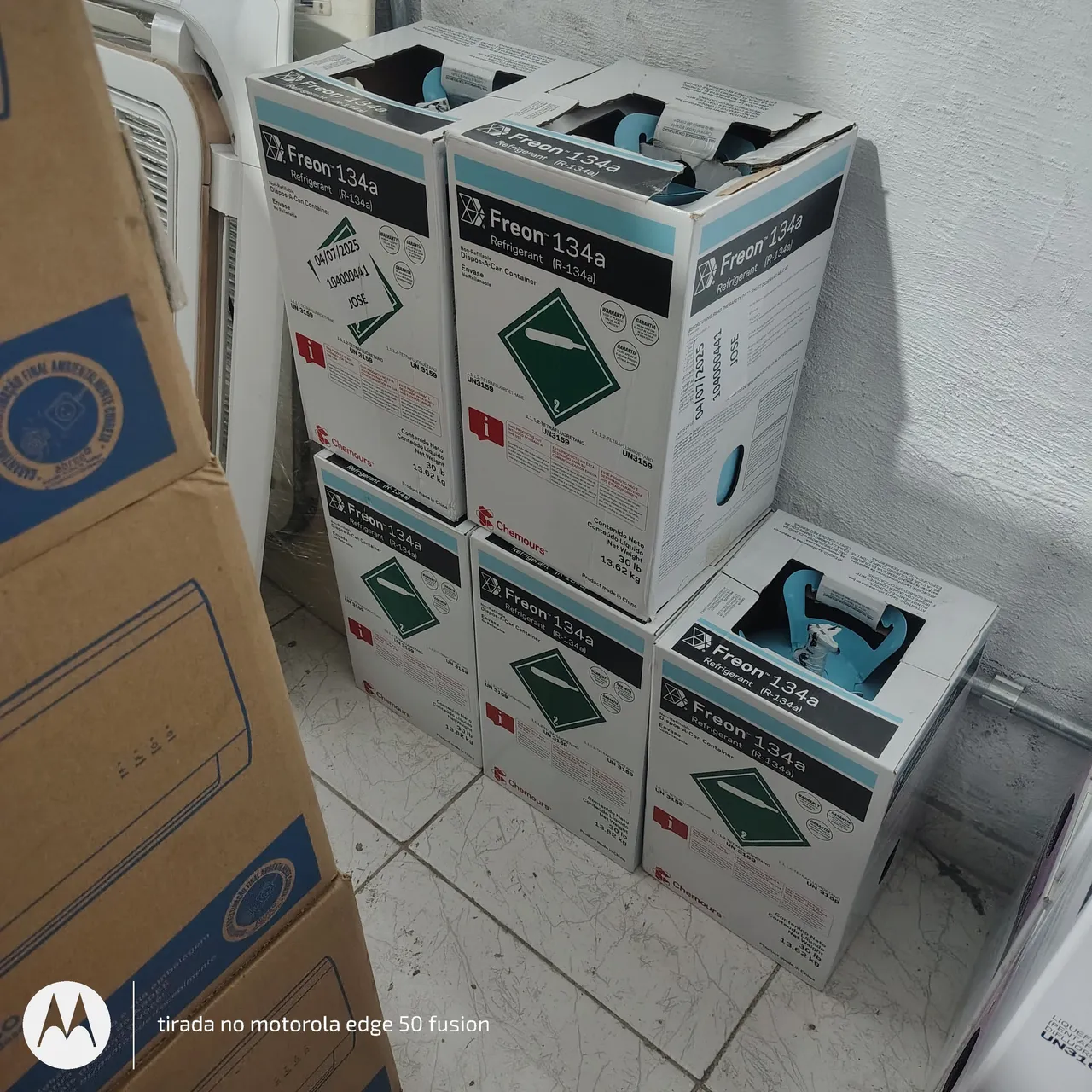 Freon 134a para Refrigeração - Gás Refrigerante Chemours Ar Condicionado Refrigeração