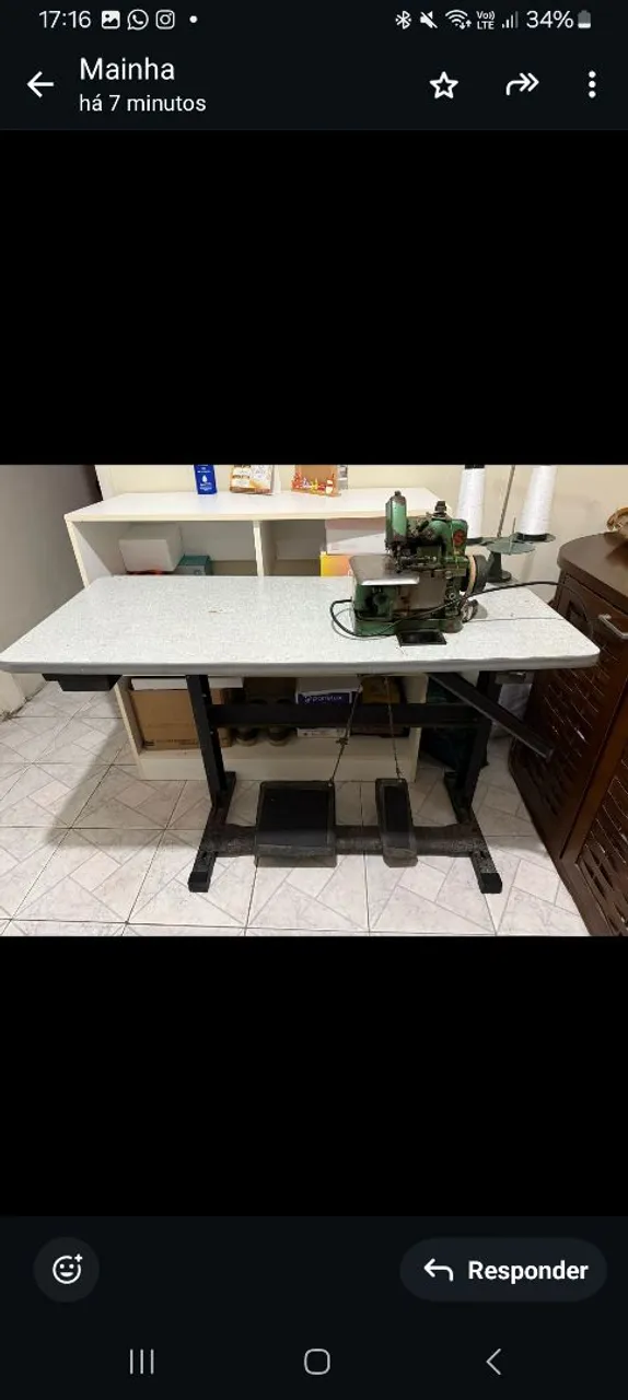Máquina de costura industrial