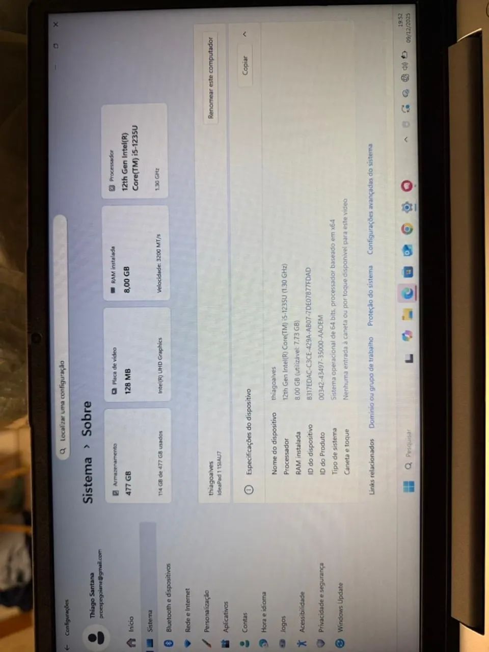 Notebook Lenovo ainda na garantia. - Foto 3