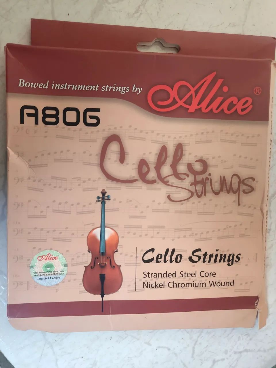 Corda Alice violoncello a806