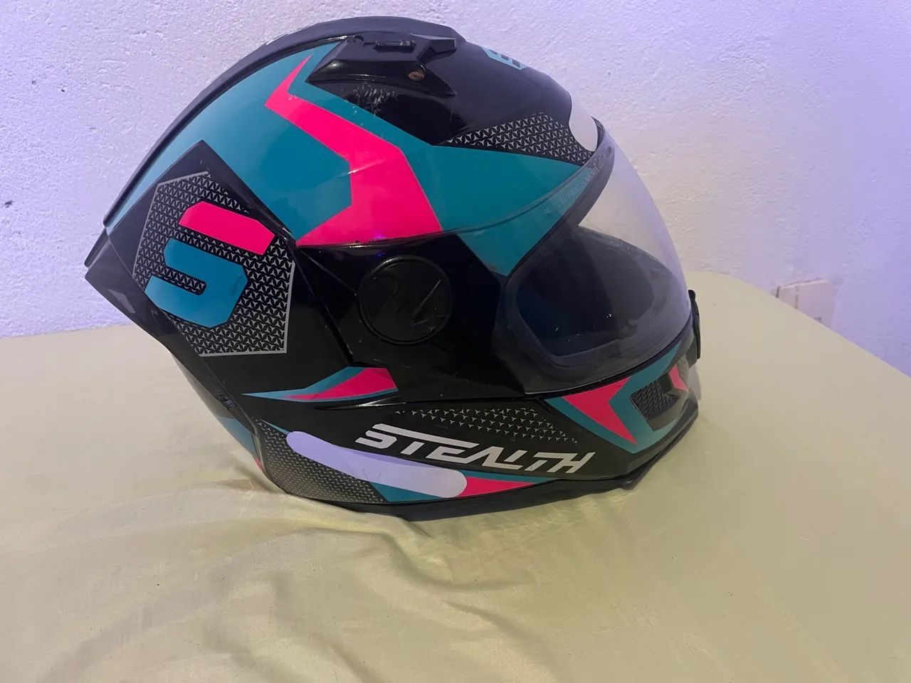 Capacete Fechado Stealth Concept Pro Tork COR/AZUL - LILÁS TAMANHO/56 - Foto 3