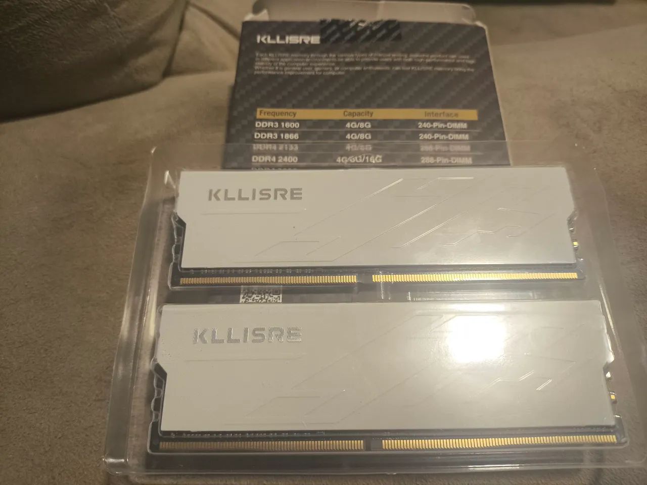 2x 8GB DDR4 3200MHz Kllisre PC4-25600U-CL22 novo  - Foto 5