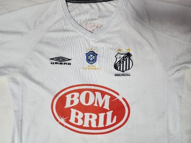 Camisa do Santos 2003 Umbro com Patch Campeão Brasileiro 2002 Futebol - Foto 5