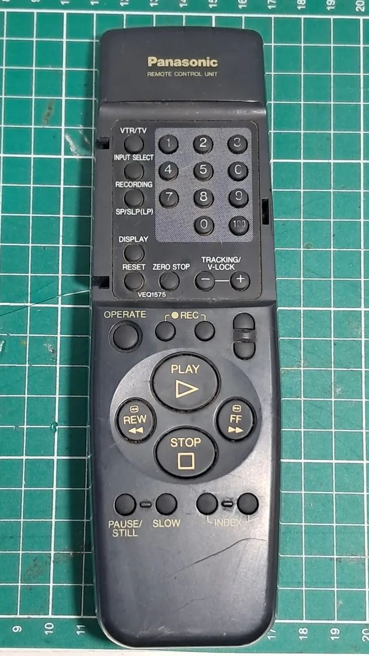 Controle remoto original vídeo Cassete Panasonic 