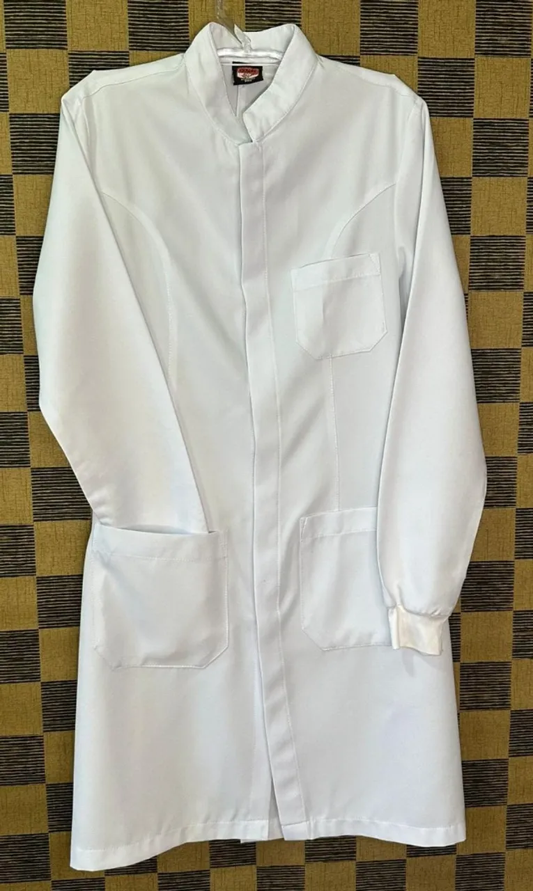 Jaleco Manga Longa Gabardine Branco tam 38