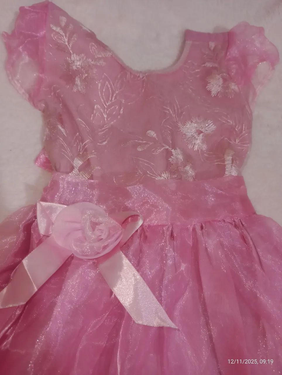 Vestido de infantil de Princesa "Rosa"!!
