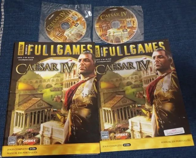 Revista Fullgames Ano 8 Nº 80 + Jogo Caesar IV