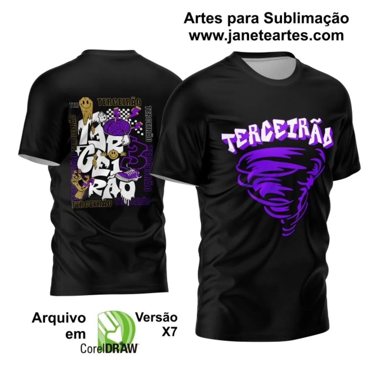 Camiseta Terceirão Sublimada + Caneca Alumínio - Foto 2