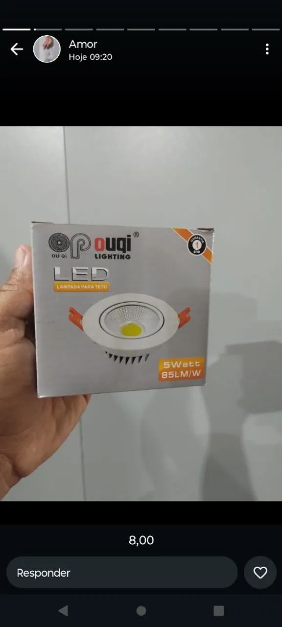 Lâmpadas de led redondas para rebaixamento 