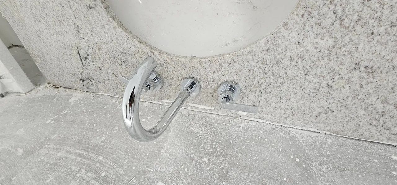 Pia dupla ja com torneiras de granito  - Foto 4