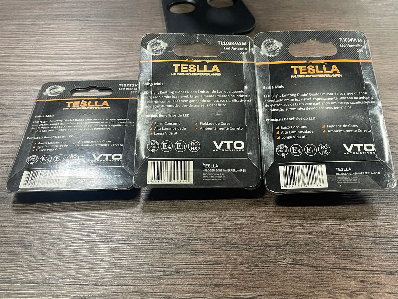 Lâmpadas 24volts LED Teslla 3 pares pinguinho e 2 polos só 30