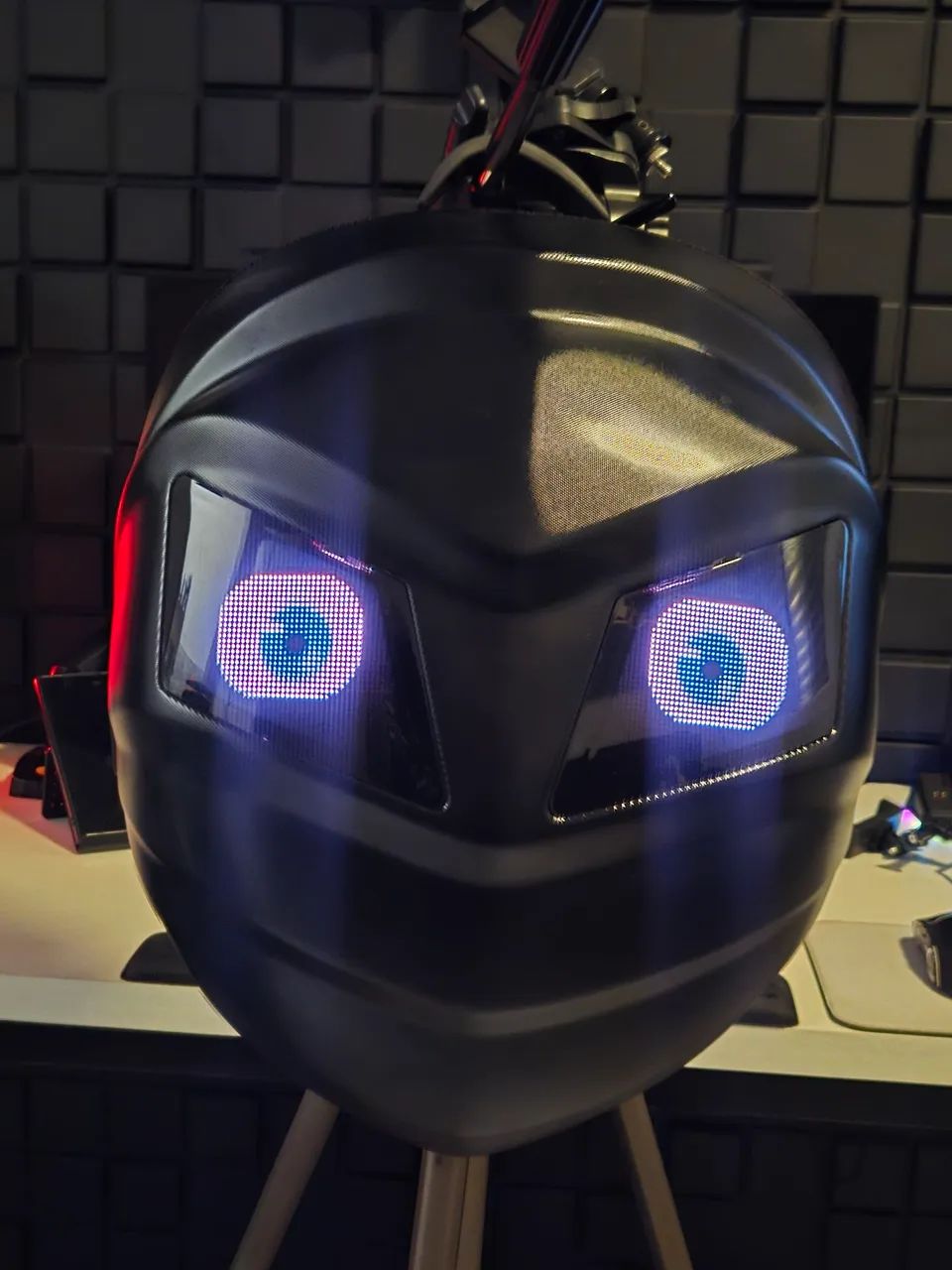 Mochila com tela/led - mochila com olhos64628723809538124