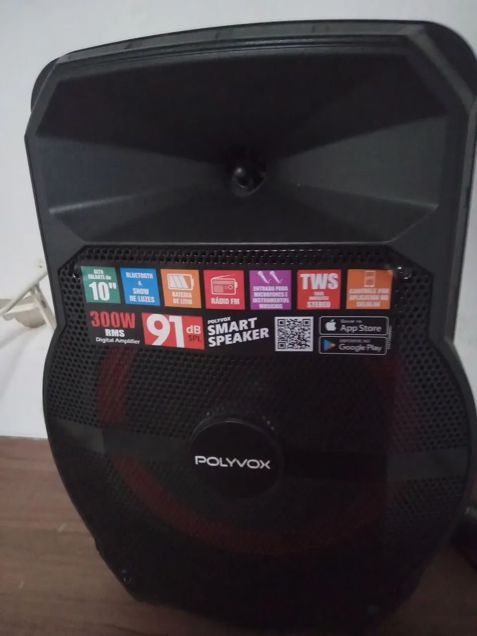 Caixa de Som Bluetooth Polyvox Smart Speaker 300W