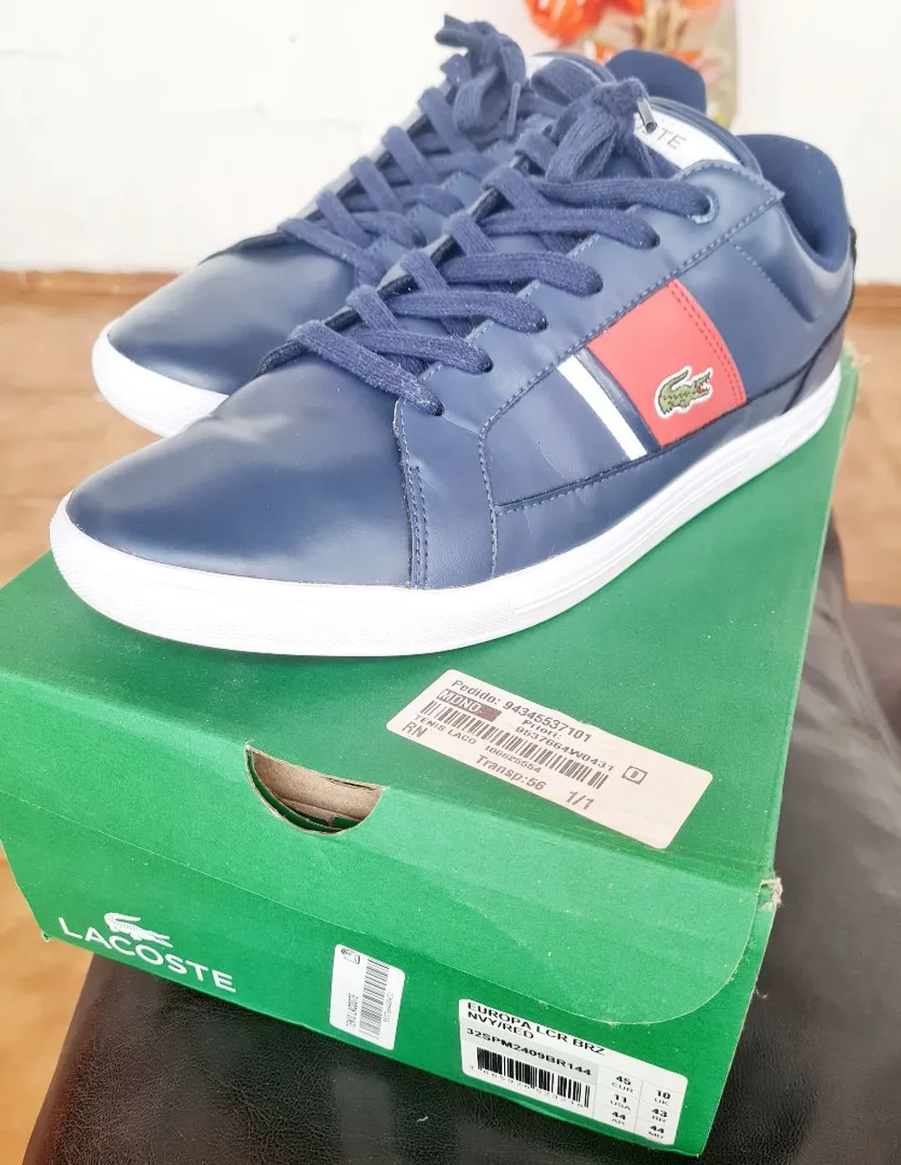 Tênis Lacoste Europa LCR BRZ - Azul Marinho
