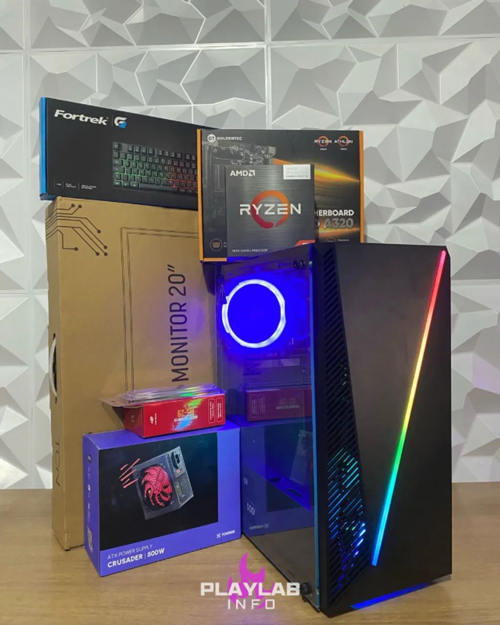 PC Gamer Ryzen 5 5600GT Novo (Somos Loja)