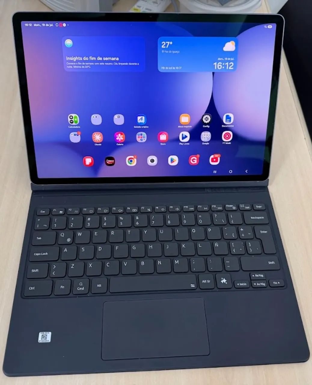 Tablet Samsung s10+ plus 12.4 Polegadas com teclado