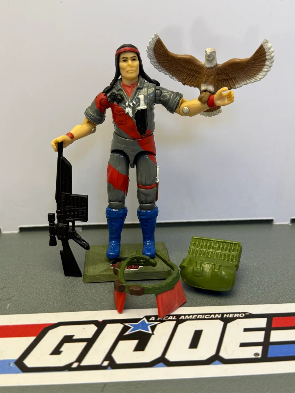 Gi Joe Desert Fox com o Piloto Skidmark comandos em ação - Hobbies
