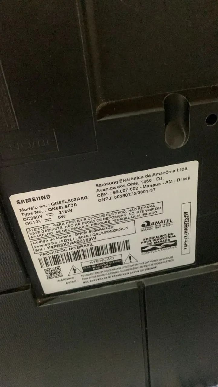 Televisão Samsung 65 Com Defeito - Foto 3