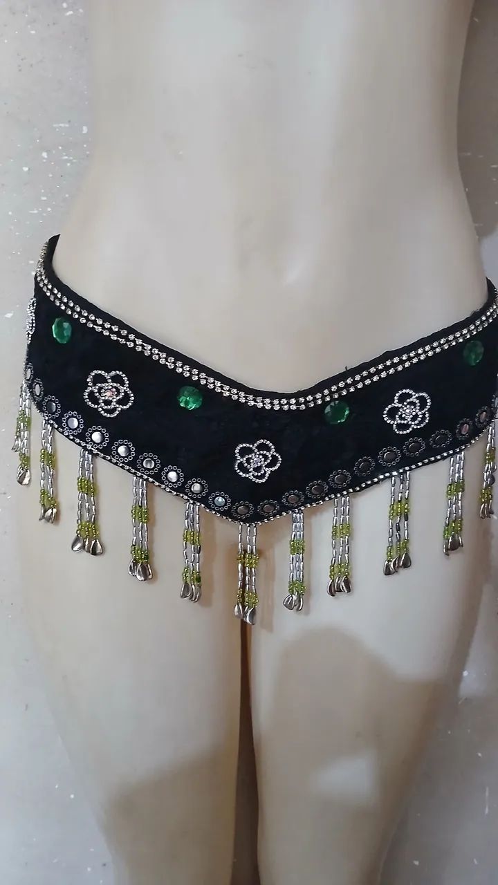 Roupa de dança do ventre preta - Foto 2