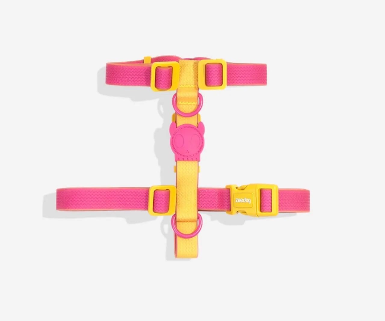 Peitoral H NeoPro Zee.Dog - Tamanho M (rosa/amarelo) - Foto 2