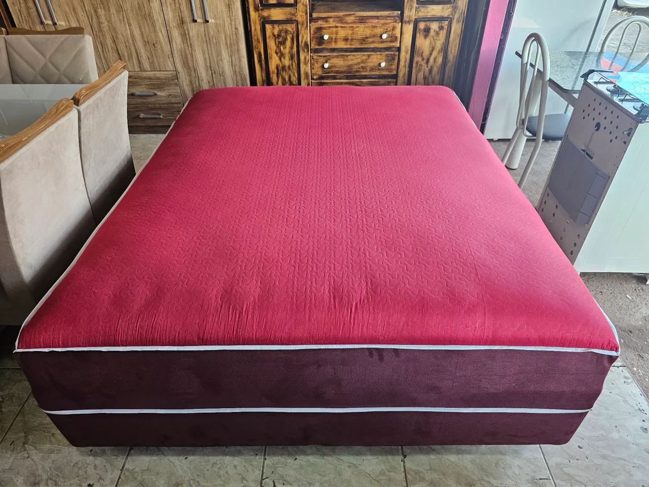 Cama queen unibox nova Molas tradicional  - Foto 2