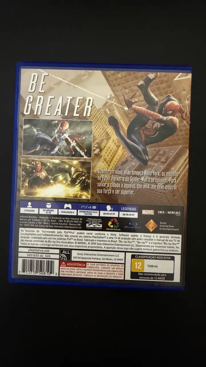 Marvel Spider-Man jogo Ps4 - Foto 2