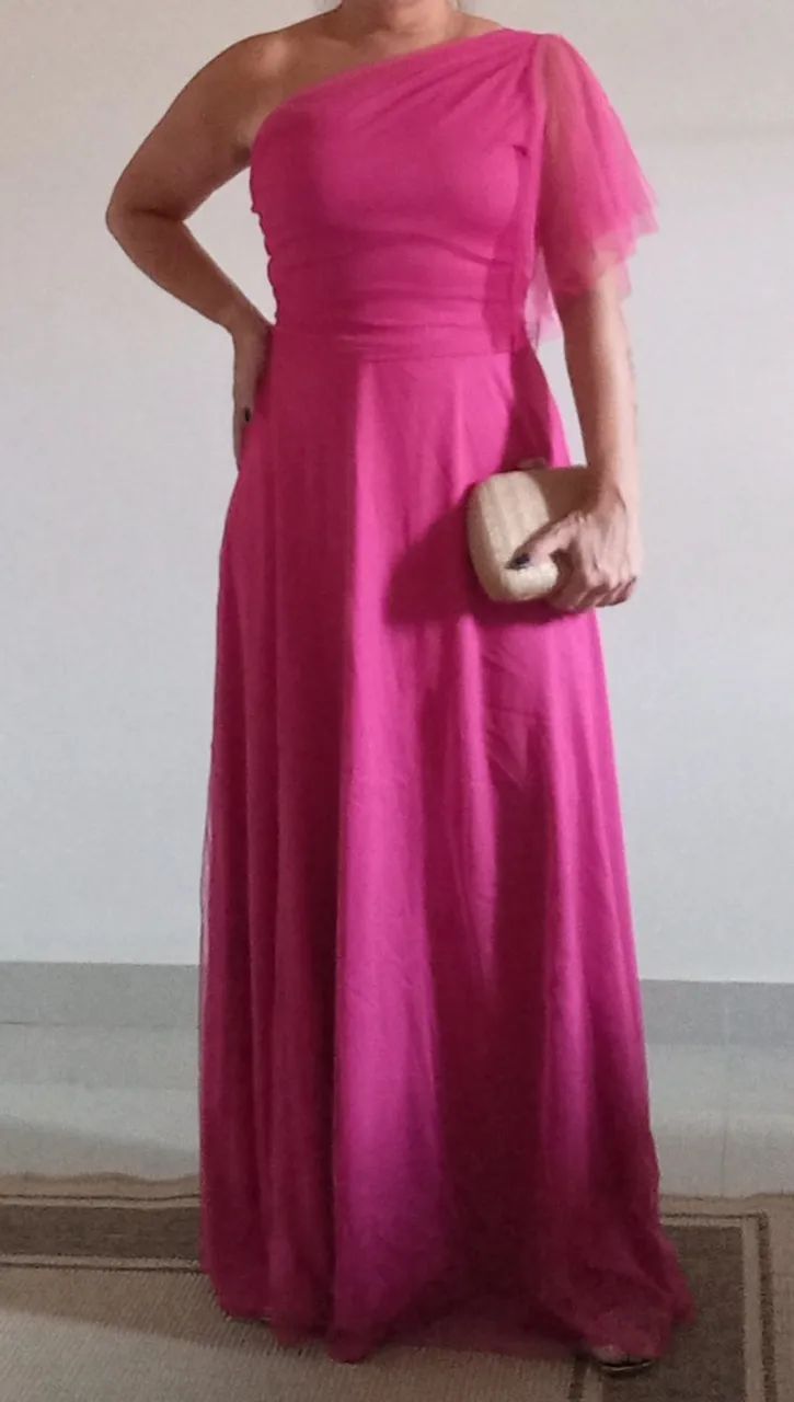 Vestido em tule rosa pink - Foto 3