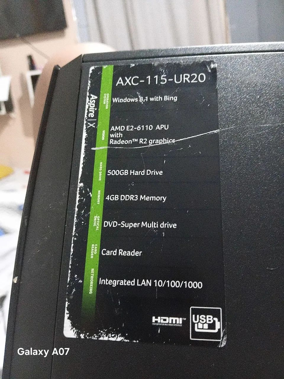 Desktop ACER AXC-115-UR20