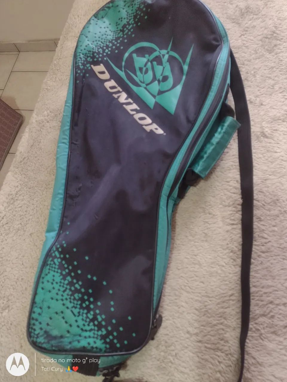 Vendo linda bolsa raqueteira marca Dunlop para transportar raquetes  - Foto 3