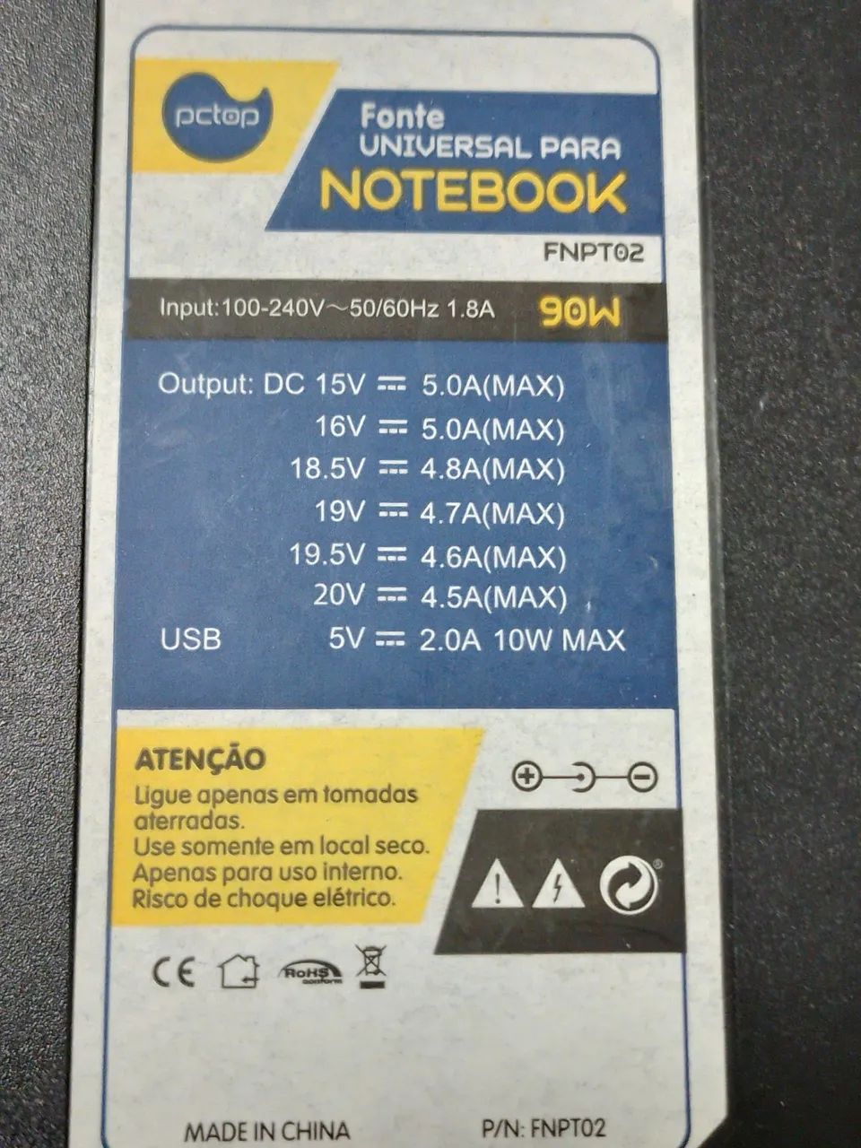 Fonte e carregador universal para notebook - Foto 2