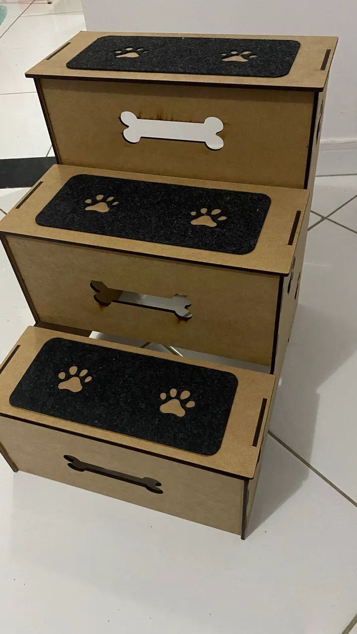 Escada de MDF para Cachorros e outros animais - Foto 4