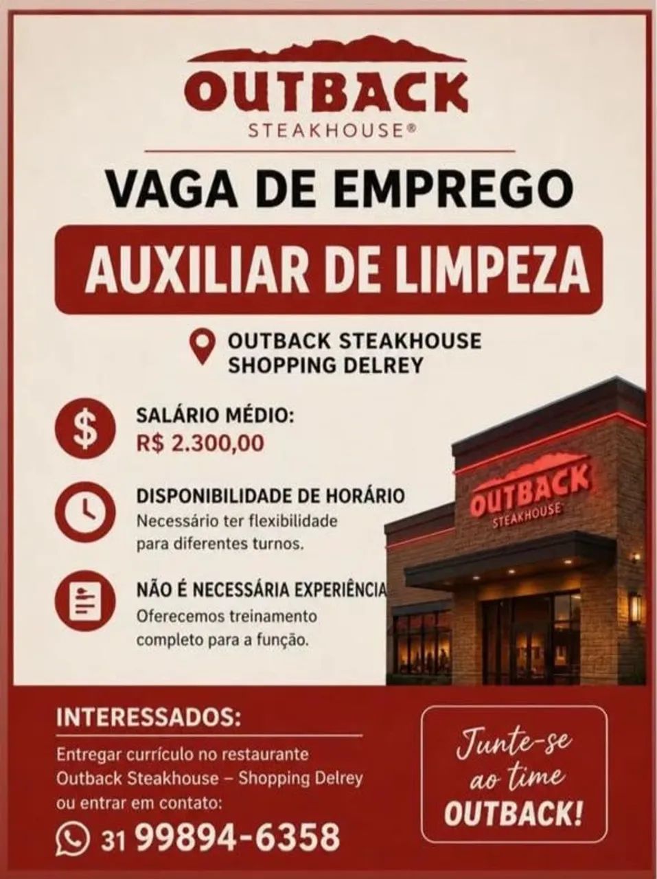 Vaga de emprego 