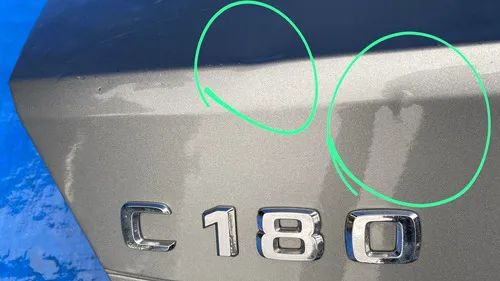 Tampa Traseira Mercedes C180 2008 A 2014 / Detalhes Prateado - Foto 3