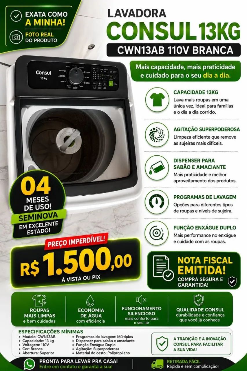 Máquina de lavar roupa