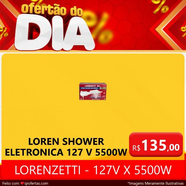 CHUVEIRO ELETRICO LOREN SHOWER MULTITEMPERATURAS - LORENZETTI 127V - Foto 2