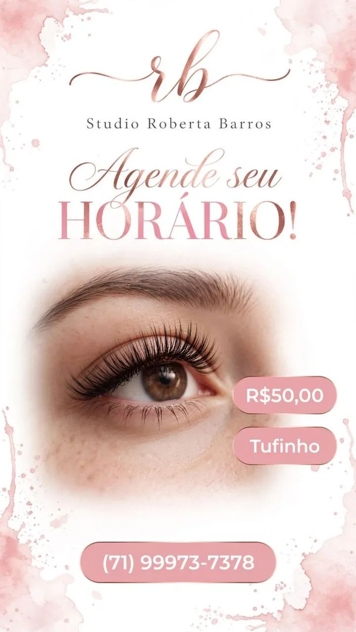Alongamento de cílios 