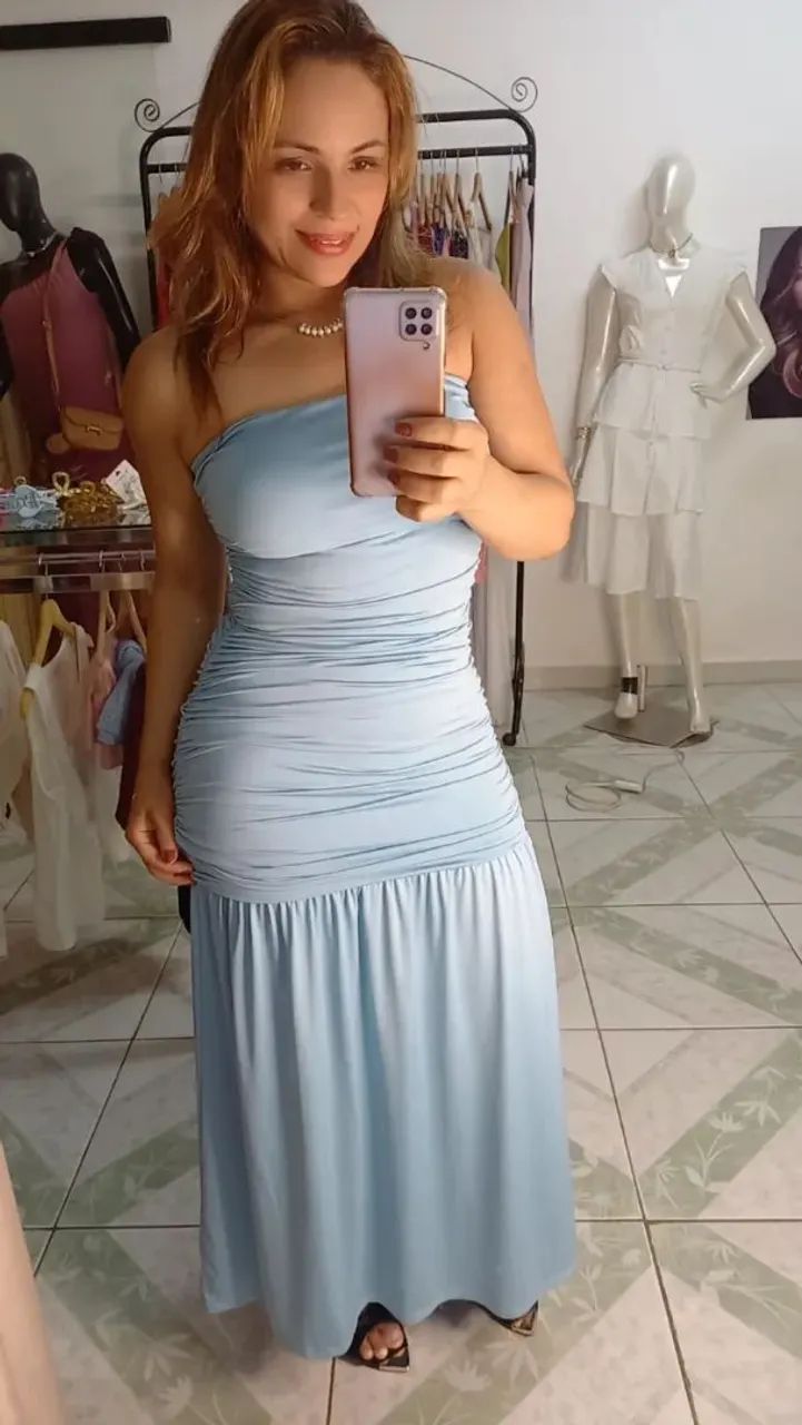 Vestido luxo azul bb