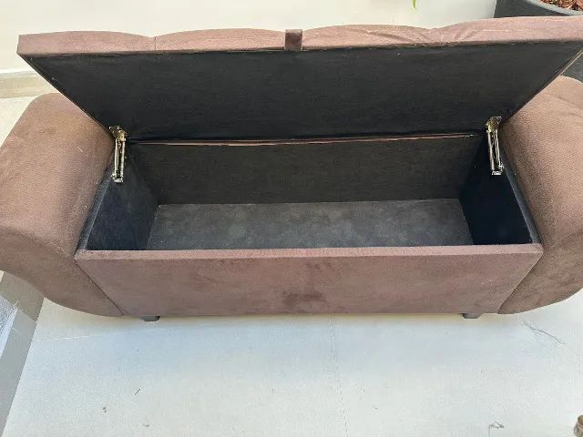 Puff bau pé de cama - Foto 3