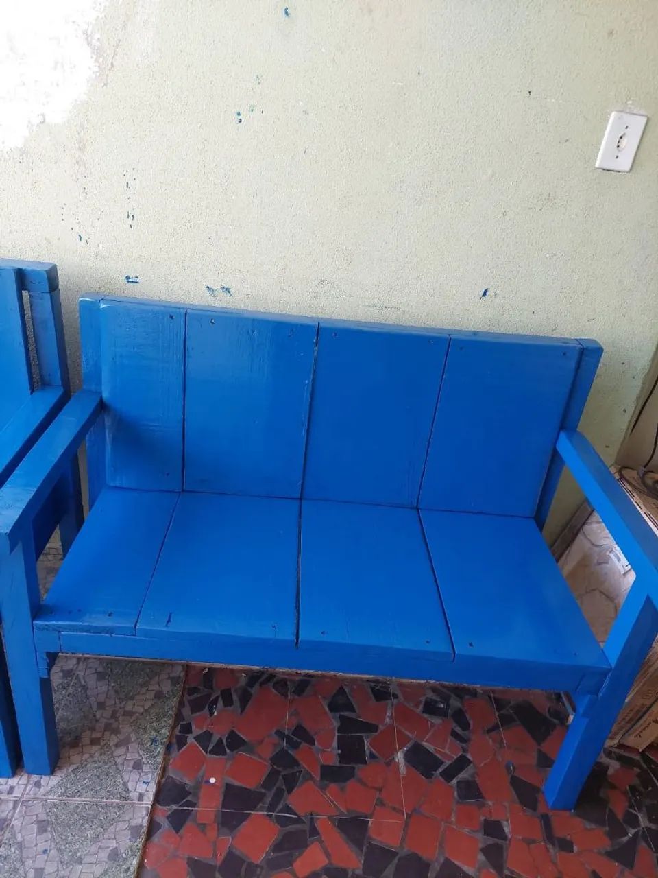 2 BANCOS AZUL RESISTENTE  - Foto 4