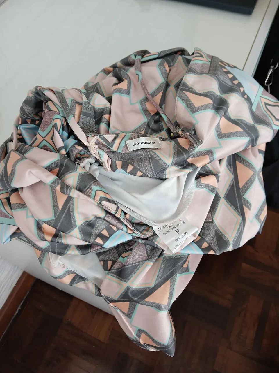 Vestido longo estampa geométrica G - Foto 4